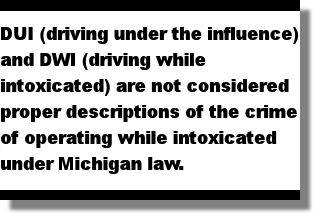 DUI vs. DWI vs. OWI